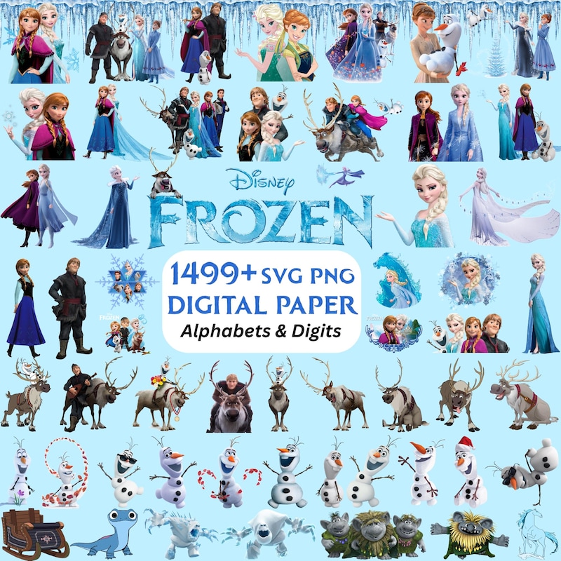Frozen Movie Alphabet - Etsy UK