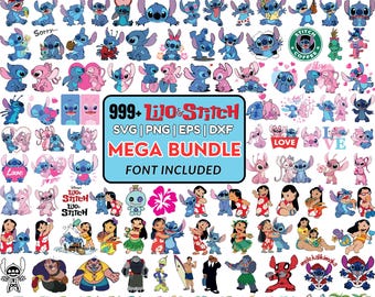 999+ Stichdateien, Stich SVG, Stich Bundle, PNG Stich, Stich Clipart, Lilo und Stich SVG, Cricut svg, Silhouette svg, Stich geschichtet