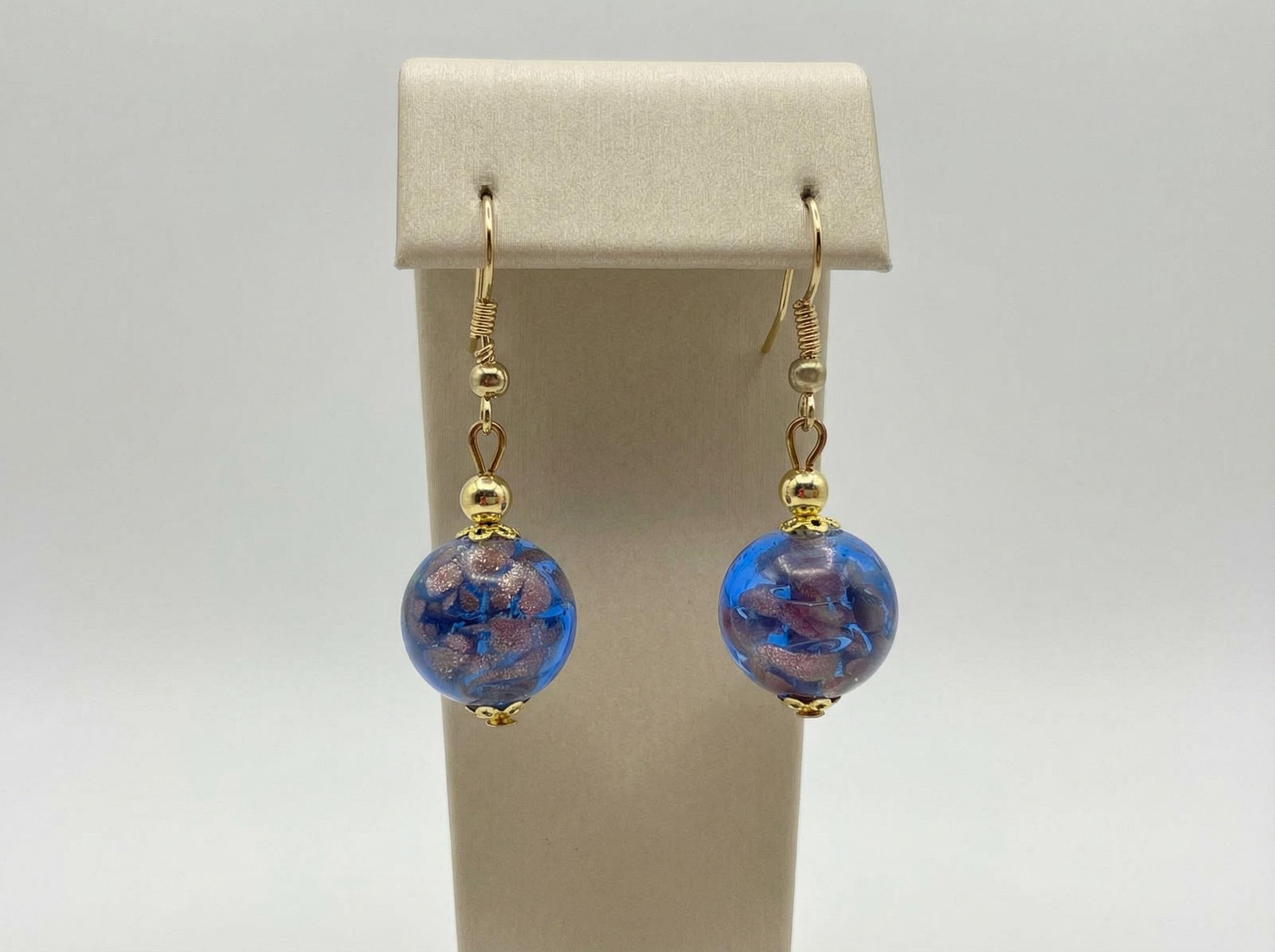 Venetiaurum - Orecchini Donna Con Perle In Vetro Originale Di Murano E Argento 925 - Made In Italy Certificato Venetiaurum - Orecchini Donna Con Perle In Vetro Originale Di Murano E Argento 925 - Made In Italy Certificato