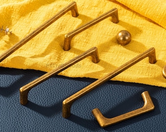 Antiek koperen keukenladegrepen, zwartgouden kastgrepen, nikkel garderobeknopgrepen hardware