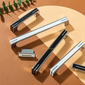 Antique Copper Drawer pulls, Champagne Gold Kitchen Cabinet Handles ,Unique Black Knobs Pull