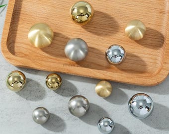 Massief messing ladeknoppen trekt, Gold Ball kastgrepen, antieke dressoirknoppen