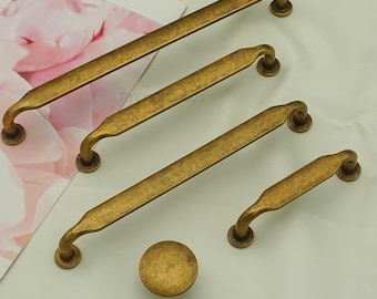 Antiek koperen kastgrepen, gouden keukenladegrepen, kastdeurgrepen van geborsteld nikkel, kastdeurgrepen van geborsteld nikkel