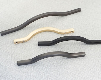 Cabinet handle with arched bridge design,Black Brass Gray Drawer Pulls ,kitchen cupboard Pull