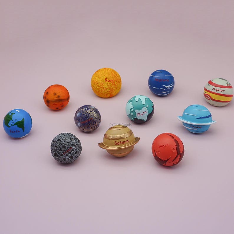 Space planet Drawer Knobs Pulls, Astronaut Cabinet Handle, Unique Kids room Knobs Hardware image 6