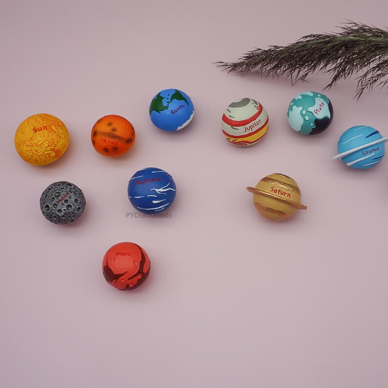 Space planet Drawer Knobs Pulls, Astronaut Cabinet Handle, Unique Kids room Knobs Hardware image 15