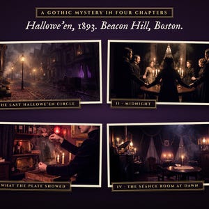 A gothic Halloween mystery in four illustrated chapters, Boston 1893
