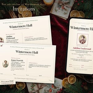 Printable and digital invitations for the new characters