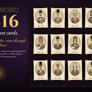 The Spirit Album: 216 drawn Victorian cabinet cards — one sitter came through the cabinet