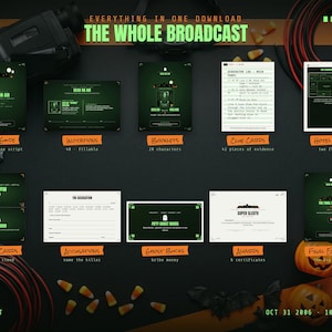 Everything included in the Spirit Seekers Live: Dead on Air murder mystery kit