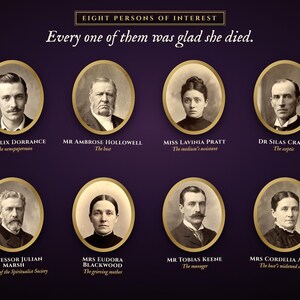 Eight persons of interest in The Midnight Séance Murder