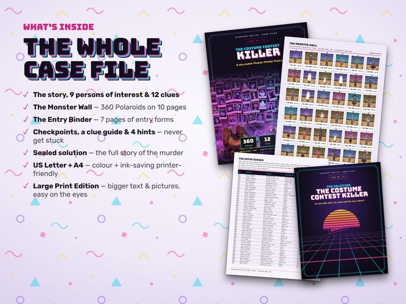 Everything in the printable case file