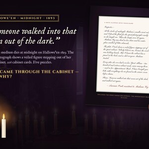 The case begins with a note from Miss Lavinia Pratt, the medium's assistant