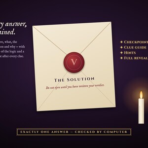 A sealed solution that explains every answer