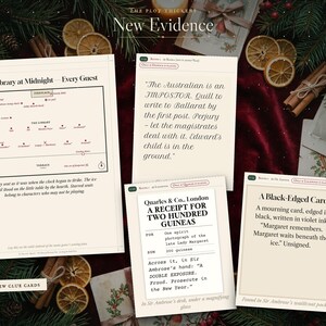New clue cards and evidence for the The Snowbound Guests expansion