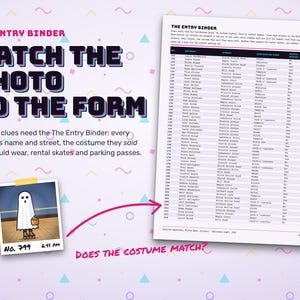 Match the photos to the Entry Binder