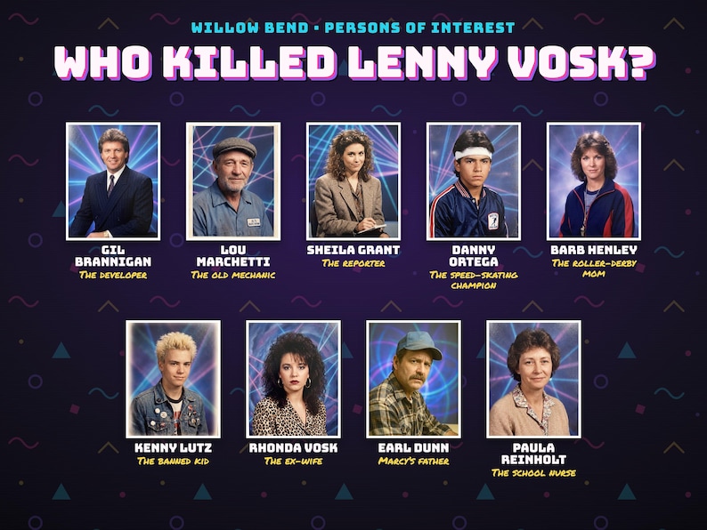 Persons of interest in The Costume Contest Killer — every one of them had a motive