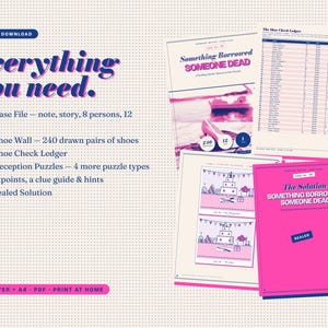 Wedding Murder Mystery Puzzle: Printable Bridal Shower Case File Game, Logic Grid image 16