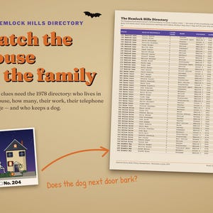 Match the houses to the 1978 neighborhood directory