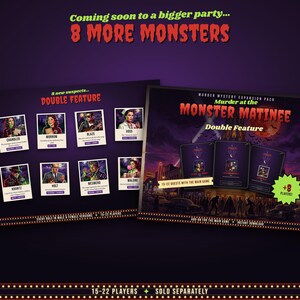 Bigger party? The expansion pack adds 6 more suspects