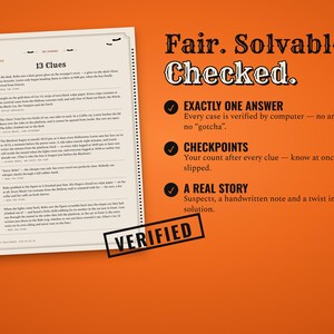 Fair, solvable and computer-checked: exactly one answer
