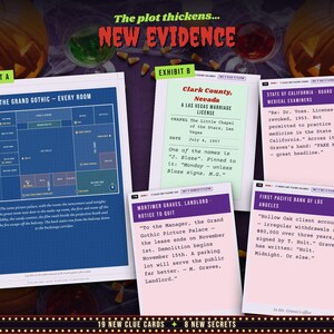 New clue cards and evidence for the Double Feature expansion