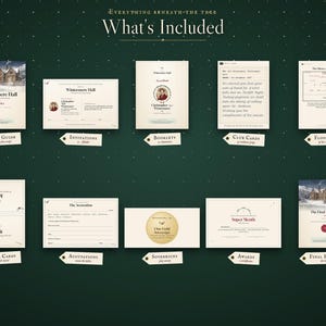 Everything included in the Murder at Wintermere Hall murder mystery kit