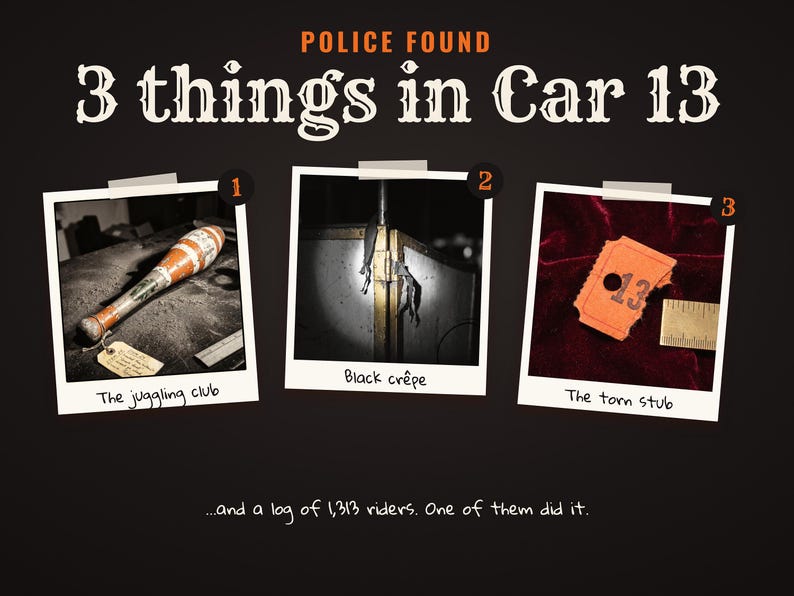 Police found three things in Car 13