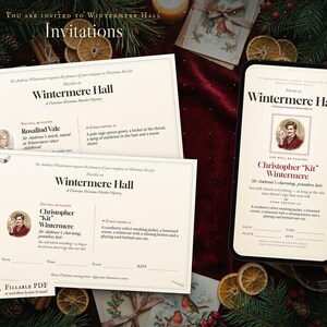 Fillable printable invitations and digital invitations for text or email