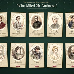 The 10 suspects — every role in male and female versions