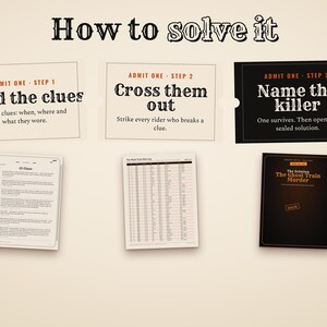 How to solve the murder mystery puzzle in three steps