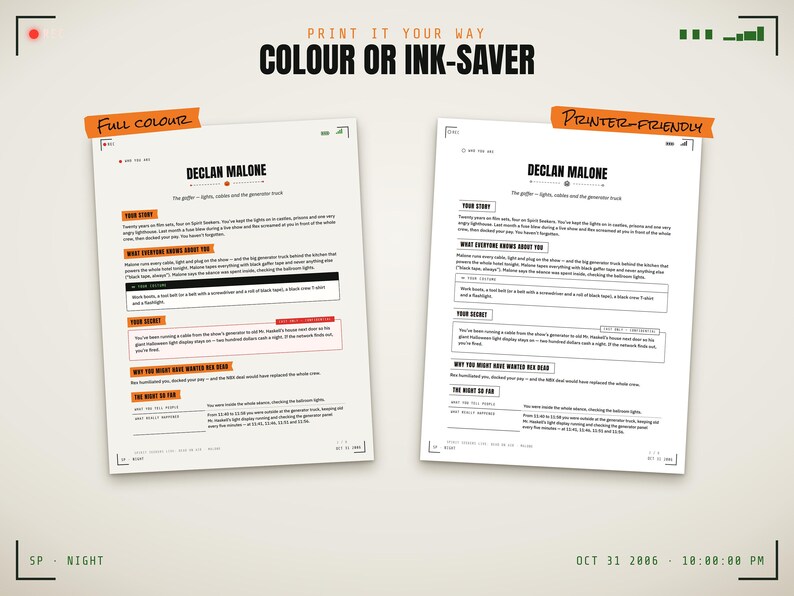 US Letter and A4, colour and ink-saving printer-friendly versions