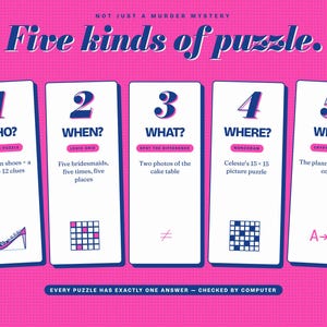 Wedding Murder Mystery Puzzle: Printable Bridal Shower Case File Game, Logic Grid image 13