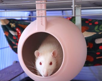 Sputnik – Casa Suspensa para Ratos – Esconderijo para Ratos com Gradiente de Duas Cores