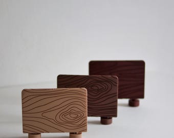 3D Printed Wood Texture Pet Cage Platform – Small Animal Shelf