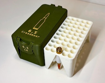6.5 Creedmoor 50 Round Ammo Box – 3D Printed Range Organizer Tray