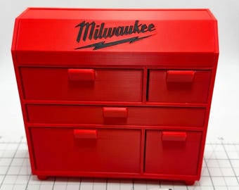 3D Printed Mini Toolbox Organizer – Milwaukee Inspired Desk Storage Drawer System