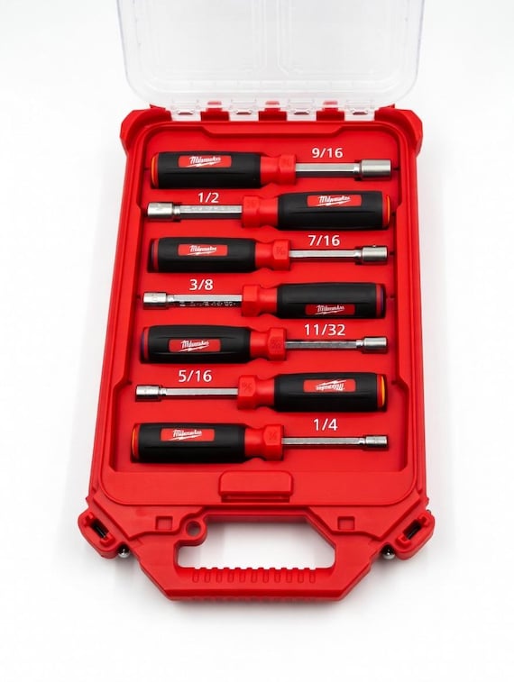 Milwaukee Packout Screwdriver Set Organizer – 7-Piece Precision Tool Storage Case