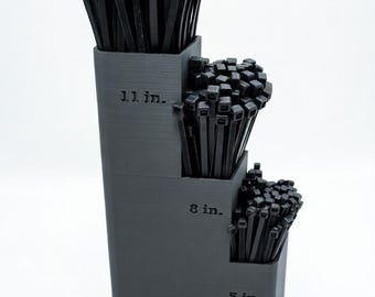 Zip Tie / Cable Tie Holder Desk – Custom 3D Printed Organizer