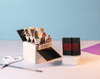 Minilibro de Killing Eve (Villaneve) – Libro acordeón ilustrado