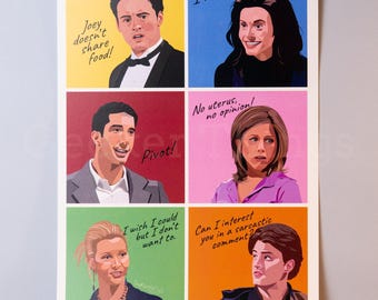 Lámina/póster/decoración de pared de FRIENDS