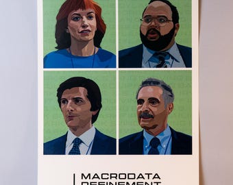 Impresión artística de Severance - Refinamiento de Macrodata / póster / arte mural