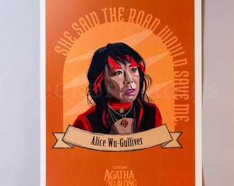 Lámina artística de Alice Wu-Gulliver / Póster de Agatha All Along / Arte mural