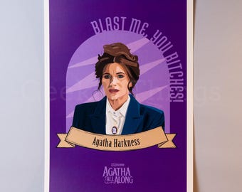 Lámina artística de Agatha Harkness / Póster de Agatha All Along / Arte mural
