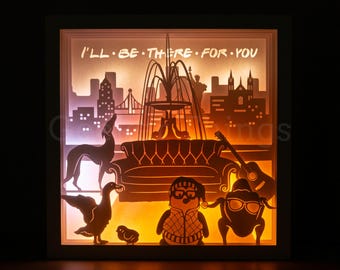FRIENDS lightbox / lamp / night light
