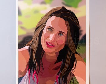 Camille Cottin - Larguées fan art print / poster / wall art