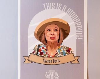 Lámina artística de Sharon Davis / Póster de Agatha All Along / Arte mural