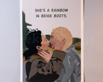Lámina artística de la temporada 4 de Killing Eve / Póster de Villaneve / Decoración de pared