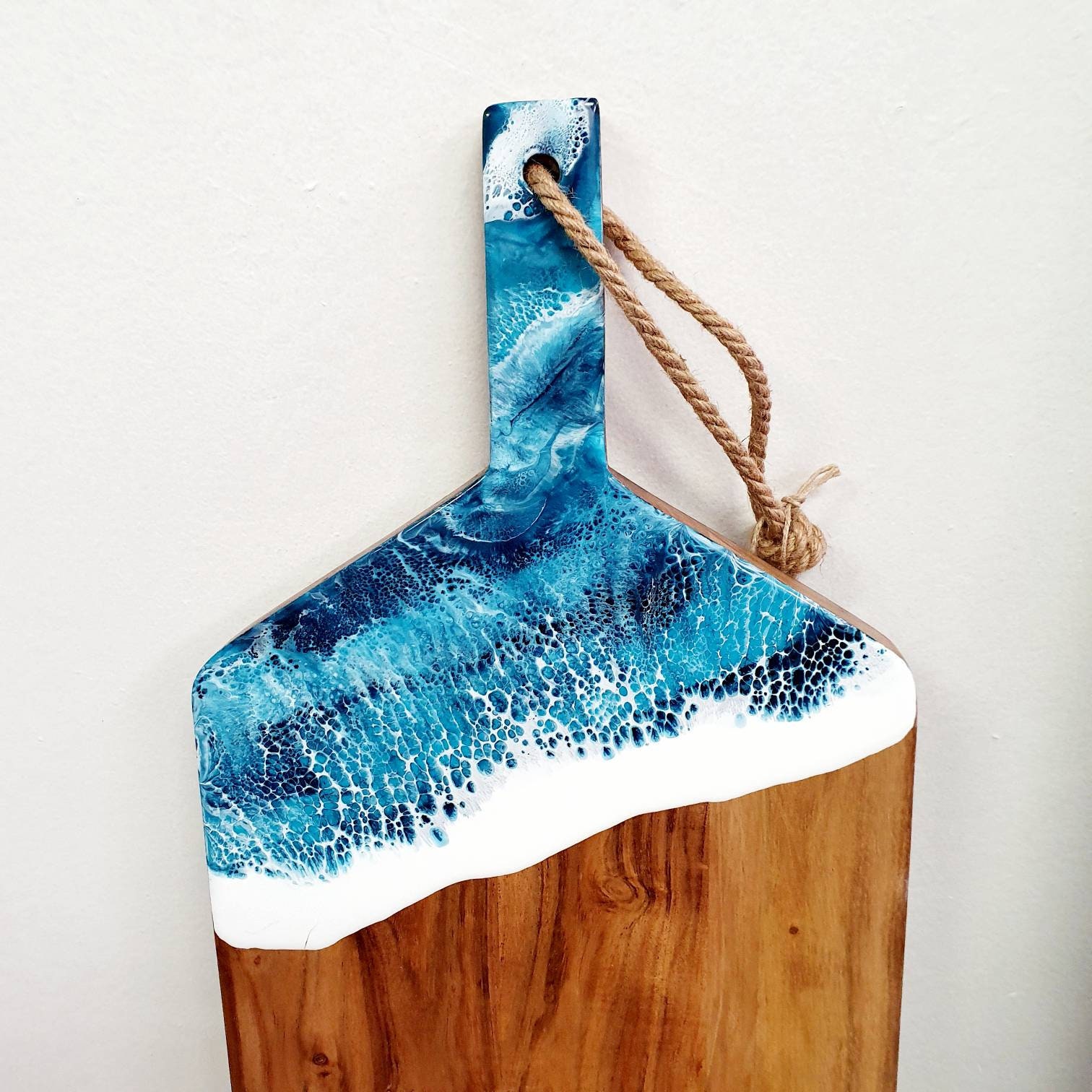 Ocean Resin Cheese Board Wooden Chopping Boards Cheese Etsy