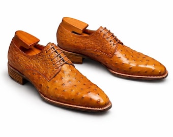 Royal Hide handgefertigte strukturierte Leder Oxford-Schuhe für Herren - Braune Luxus-Formelle Schuhe